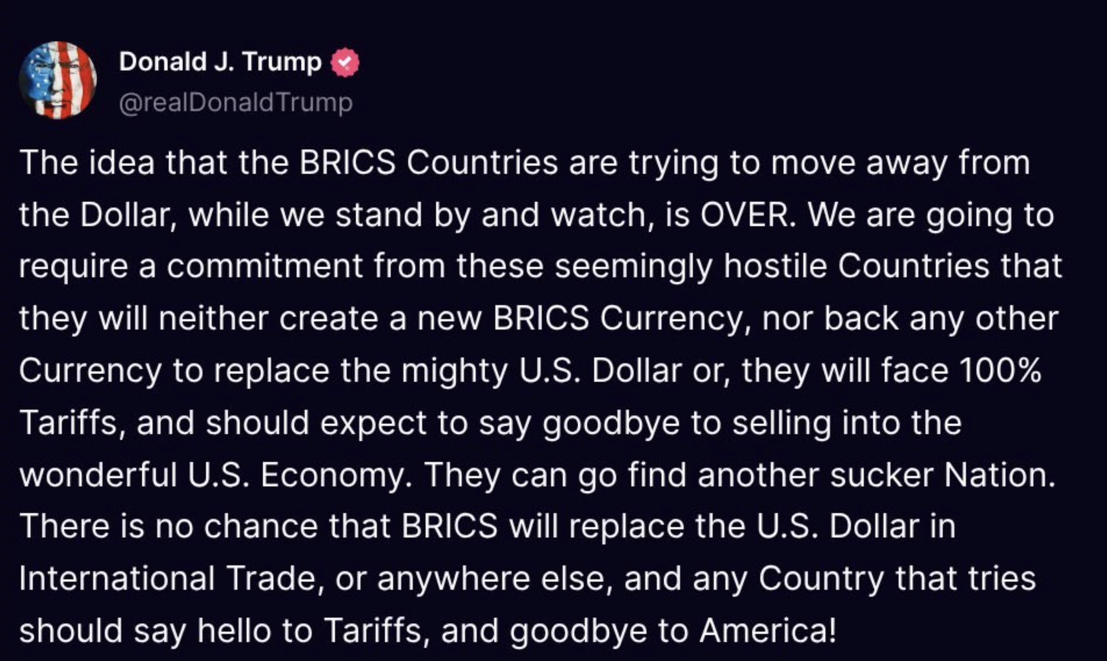 Trump BRICS